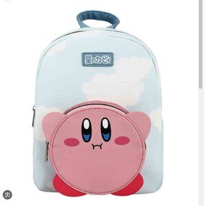 Kirby Die-cut Pocket & Cloud Print Mini Backpack Bioworld Merchandising
